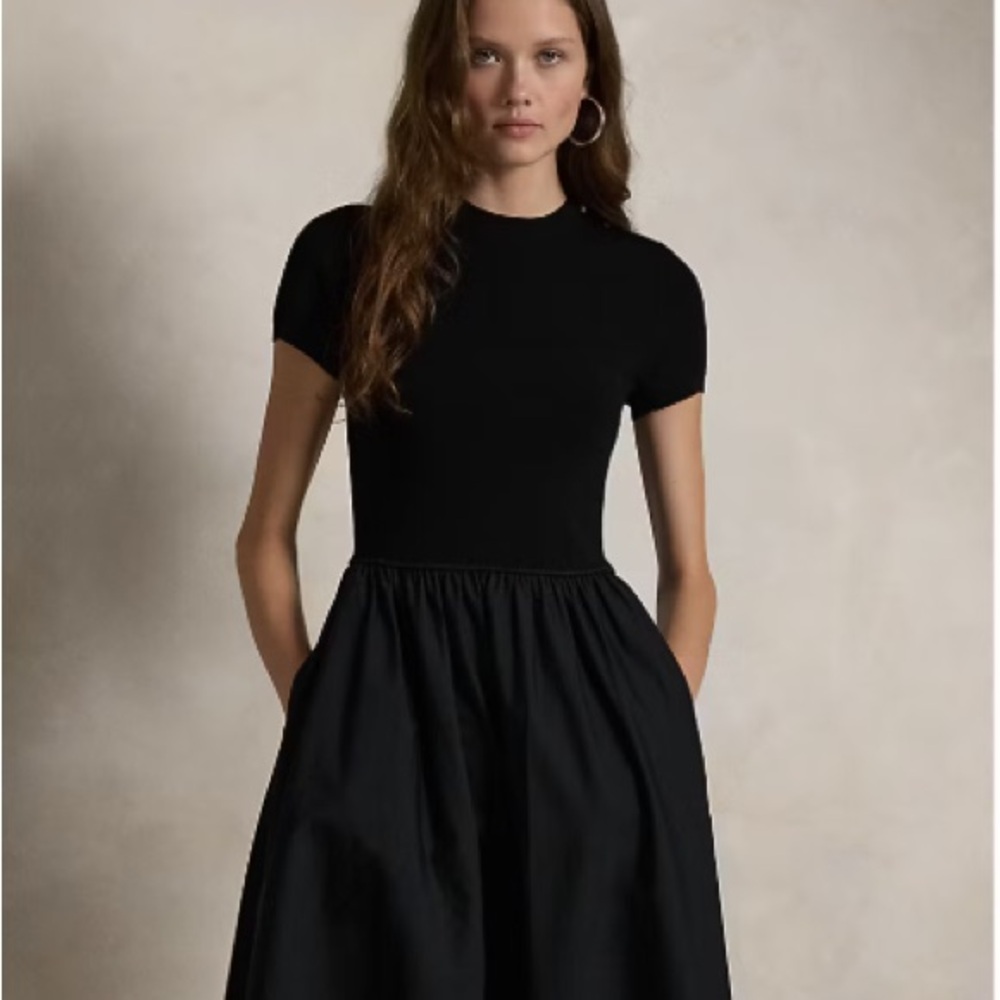 Polo by Ralph Lauren Black Midi Dress - Picture 2 of 6